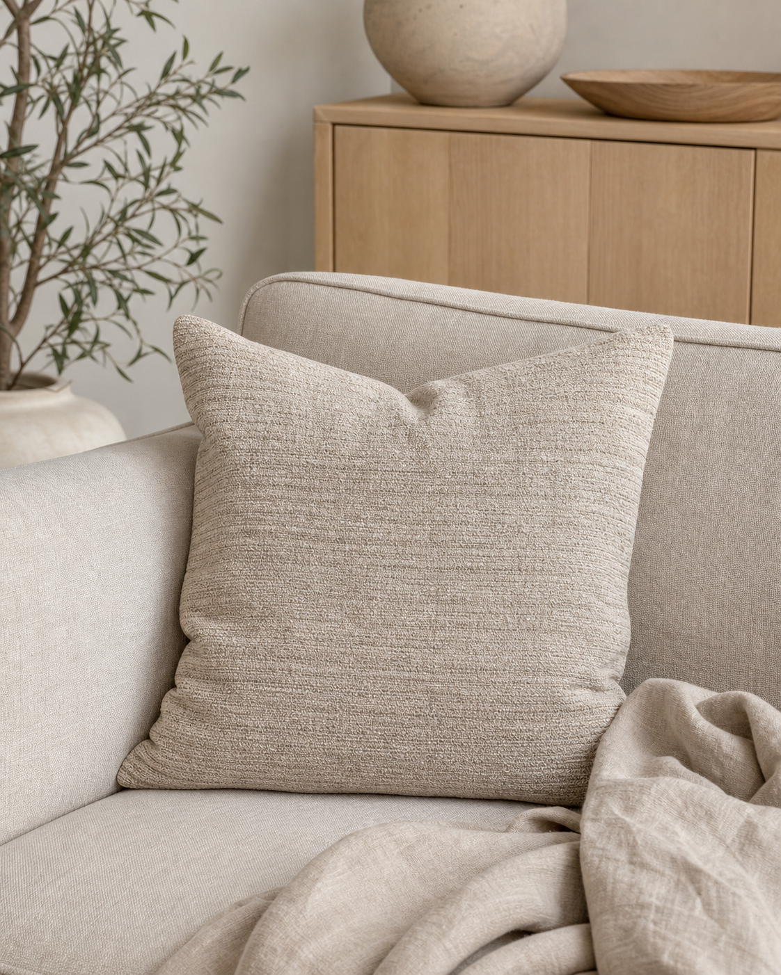 Ridge Linen Cushion